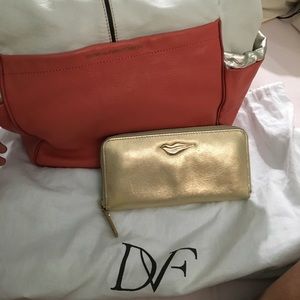 Diane Von Furstenberg leather handbag